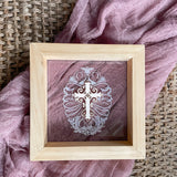 Calligraphic Easter Egg with Cross Sign