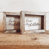 Farmhouse Style Engraved Handwriting Sign