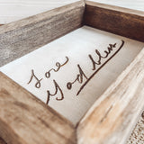 Farmhouse Style Engraved Handwriting Sign
