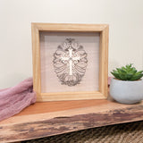 Calligraphic Easter Egg with Cross Sign