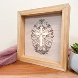 Calligraphic Easter Egg with Cross Sign