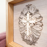 Calligraphic Easter Egg with Cross Sign