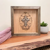 Calligraphic Easter Egg with Cross Sign