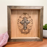 Calligraphic Easter Egg with Cross Sign