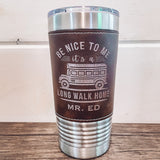 Engraved Leatherette Tumbler