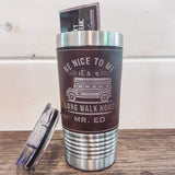 Engraved Leatherette Tumbler