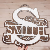 Monogrammed Door Hanger