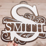 Monogrammed Door Hanger