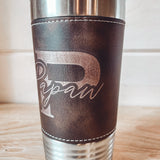 Engraved Leatherette Tumbler