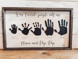 3D Handprint Farmhouse Sign