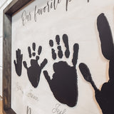 3D Handprint Farmhouse Sign