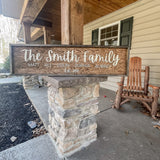 Personalized Family Name Sign