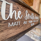 Personalized Family Name Sign