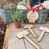 "Say It" Planter Stakes for Succulents and House Plants
