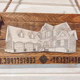 Engraved Home Drawing