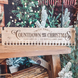 Countdown Until Christmas Candy Cane Sign