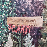 Countdown Until Christmas Candy Cane Sign