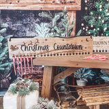 Countdown Until Christmas Candy Cane Sign