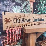 Countdown Until Christmas Candy Cane Sign
