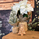 Barn Quilt Christmas Tree Accent