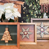 Barn Quilt Snowflake Box Frame Sign
