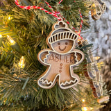 Gingerbread Boy/Gingerbread Girl Personalized Ornaments