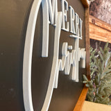 Merry Christmas Modern Farmhouse Style Sign