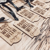 "Pairs Well With" Wine Tag Collection