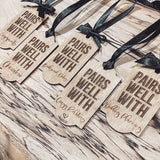 "Pairs Well With" Wine Tag Collection