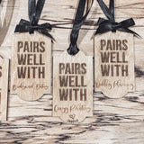 "Pairs Well With" Wine Tag Collection