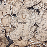 Gingerbread Boy/Gingerbread Girl Personalized Ornaments
