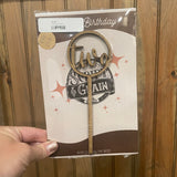 Wooden "Two" Cake Topper