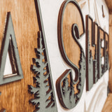 Themed Wood Framed Nursery Sign