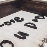 3D Farmhouse Style Handwriting Sign