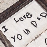 3D Farmhouse Style Handwriting Sign