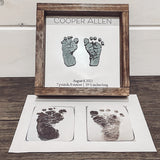 Baby Footprint Farmhouse Sign