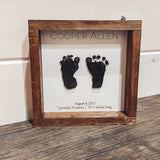 Baby Footprint Farmhouse Sign