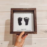 Baby Footprint Farmhouse Sign