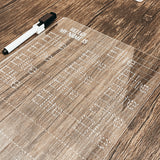 Acrylic Kids Traceable Writing Boards