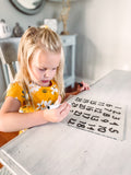 Acrylic Kids Traceable Writing Boards