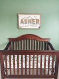 Themed Wood Framed Nursery Sign