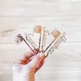 Custom Name Drink Tags