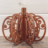 3D Wooden Pumpkins