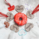 Acrylic Heart Tag with Engraved Name