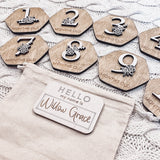 Floral Milestone Prop for Baby