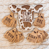 Cow + Cattle Tag Theme Milestone Markers