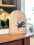 Flower Handprint or Fingerprint Art Display