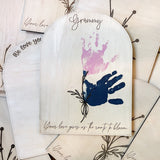 Flower Handprint or Fingerprint Art Display