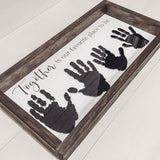 3D Handprint Farmhouse Sign