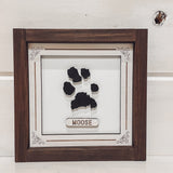 Paw Print Farmhouse Style Sign